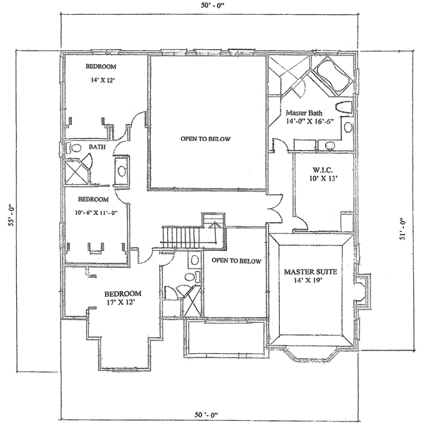 upper floor house blueprint