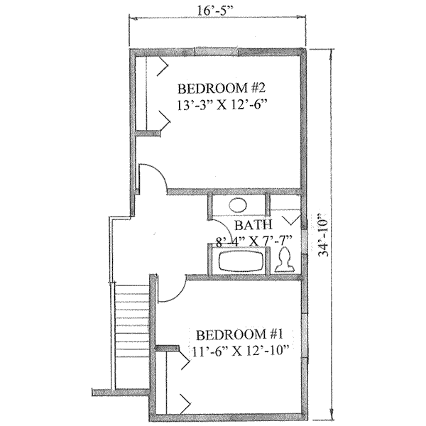 upper floor house blueprint