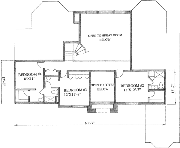 upper floor house blueprint