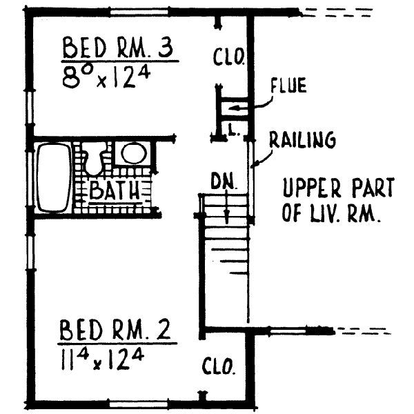 upper floor house blueprint
