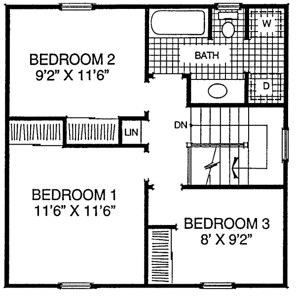 upper floor house blueprint