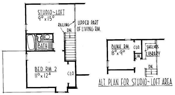 upper floor house blueprint