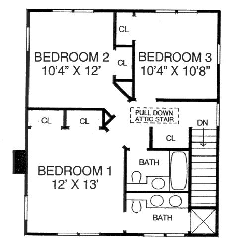 upper floor house blueprint
