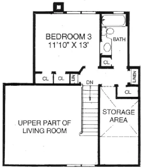 upper floor house blueprint