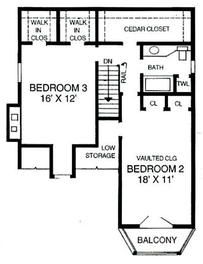 upper floor house blueprint