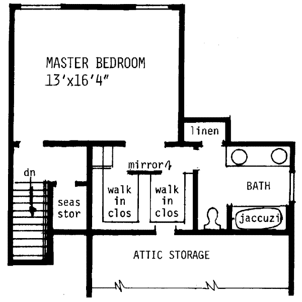 upper floor house blueprint