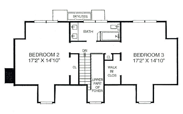 upper floor house blueprint