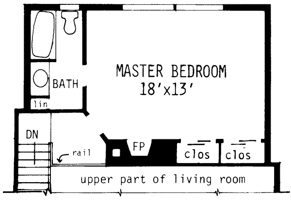 upper floor house blueprint