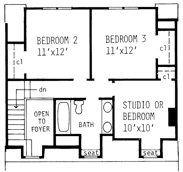 upper floor house blueprint
