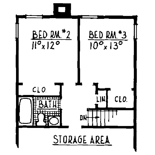 upper floor house blueprint