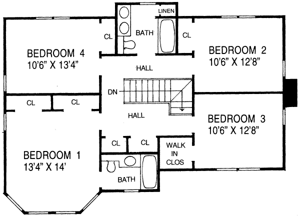 upper floor house blueprint