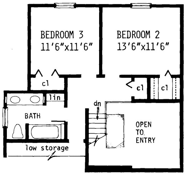 upper floor house blueprint