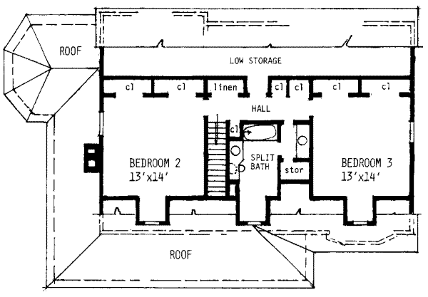 upper floor house blueprint