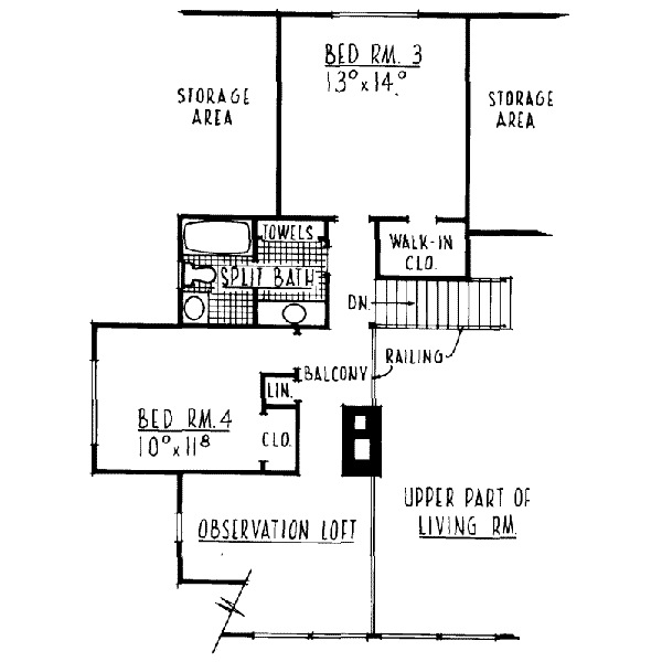 upper floor house blueprint