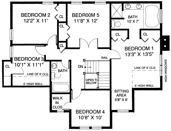 upper floor house blueprint