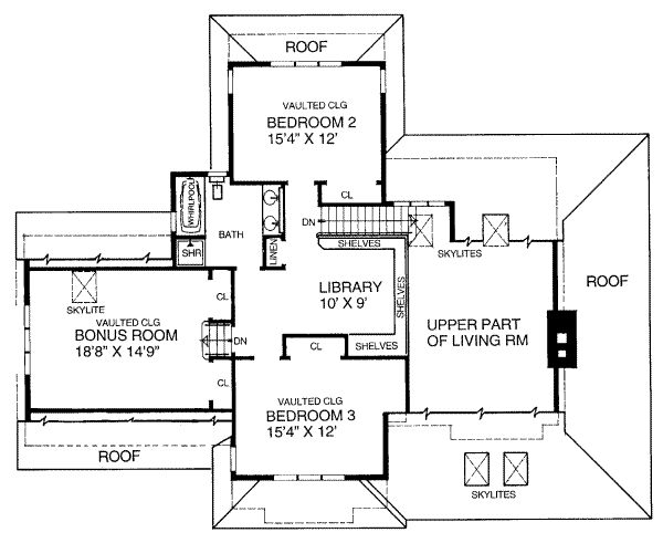 upper floor house blueprint