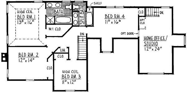 upper floor house blueprint