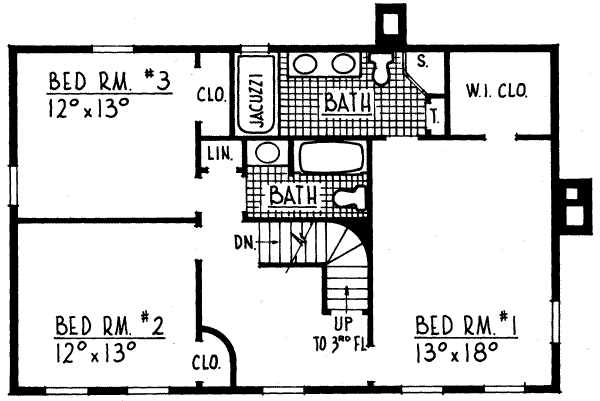 upper floor house blueprint