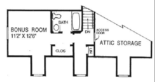 upper floor house blueprint