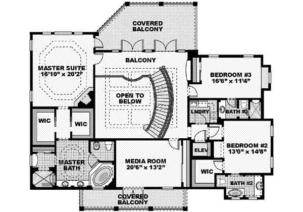 upper floor house blueprint