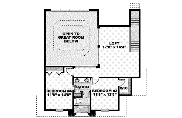 upper floor house blueprint
