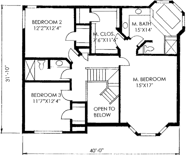 upper floor house blueprint