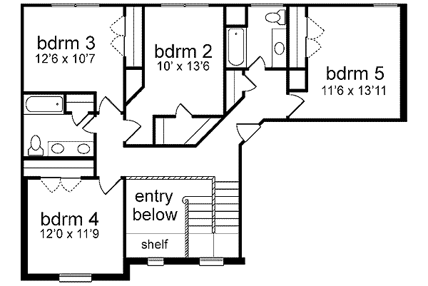 upper floor house blueprint