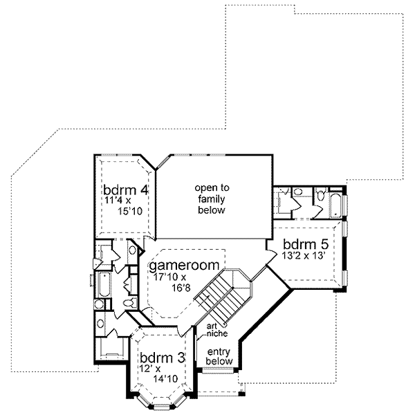 upper floor house blueprint
