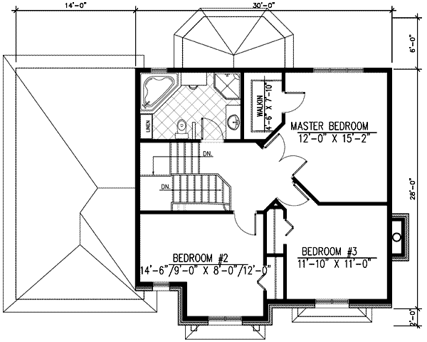 upper floor house blueprint