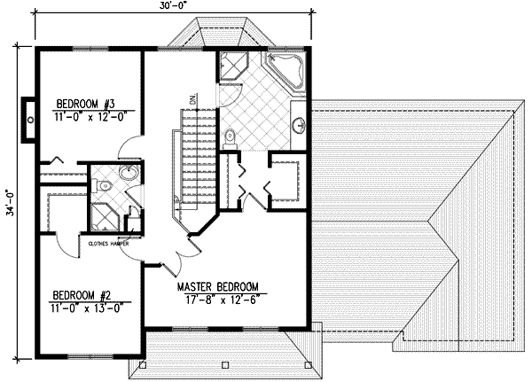 upper floor house blueprint