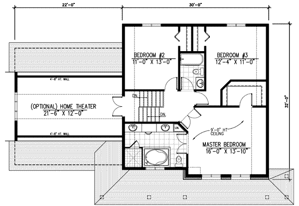 upper floor house blueprint