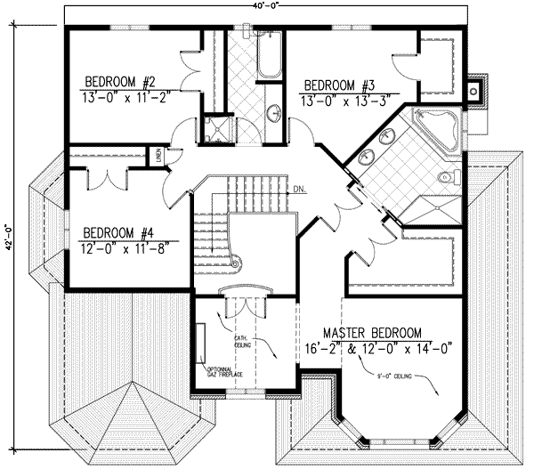 upper floor house blueprint
