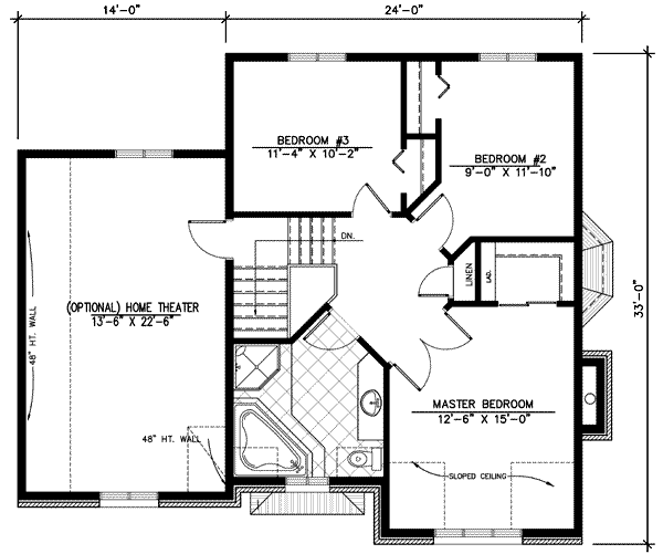 upper floor house blueprint