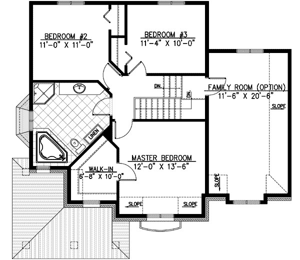 upper floor house blueprint