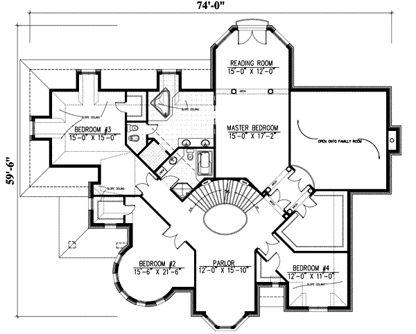 upper floor house blueprint