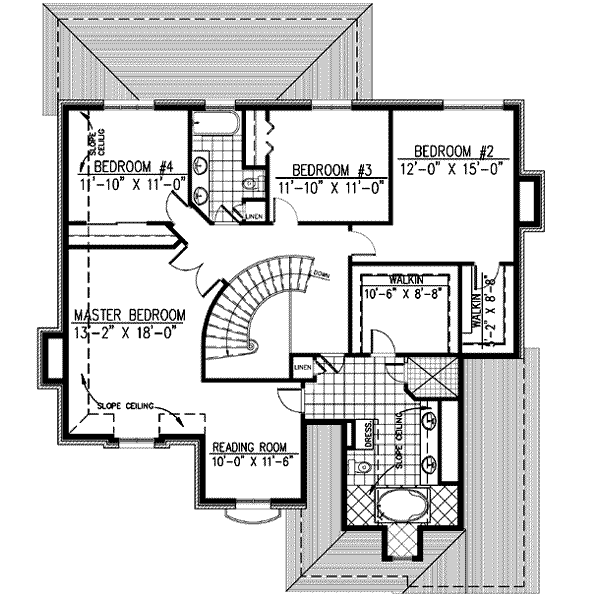upper floor house blueprint