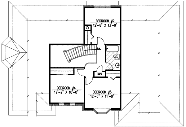 upper floor house blueprint