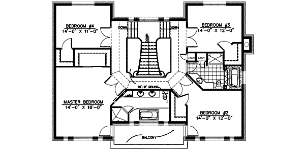 upper floor house blueprint