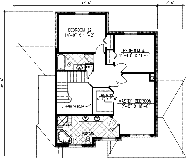 upper floor house blueprint