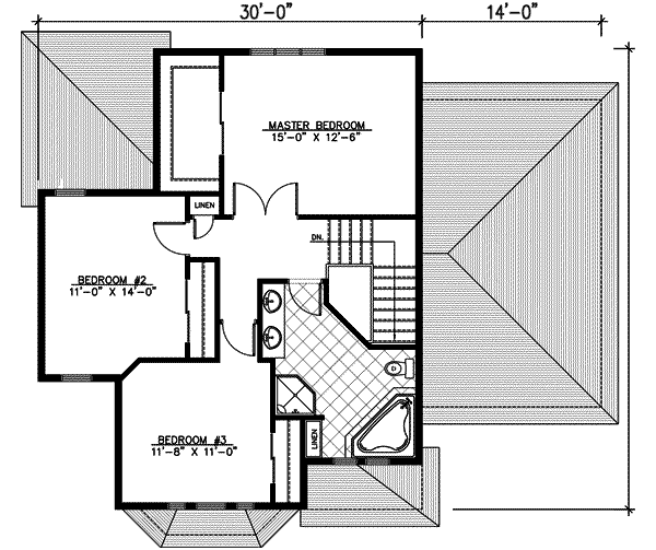 upper floor house blueprint