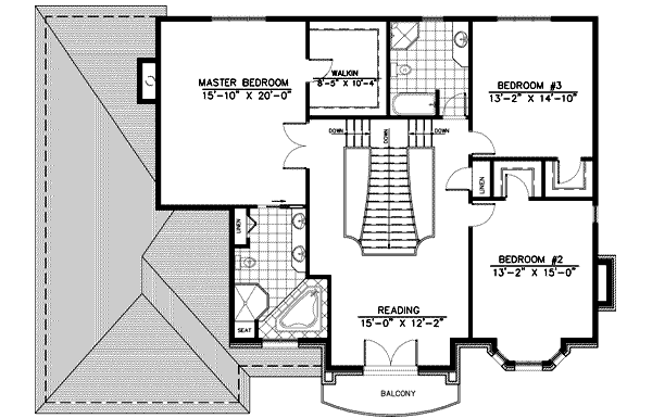 upper floor house blueprint