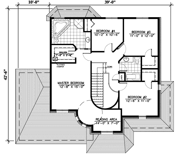 upper floor house blueprint