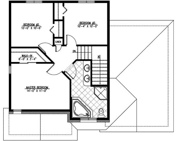 upper floor house blueprint