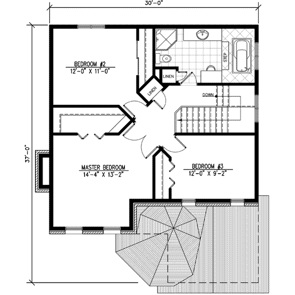 upper floor house blueprint
