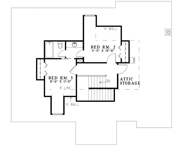 upper floor house blueprint
