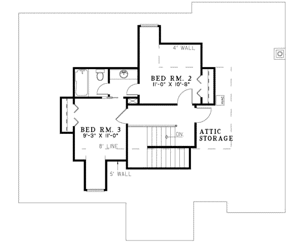 upper floor house blueprint