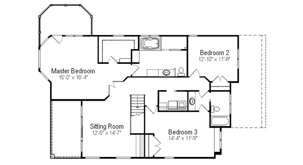 upper floor house blueprint