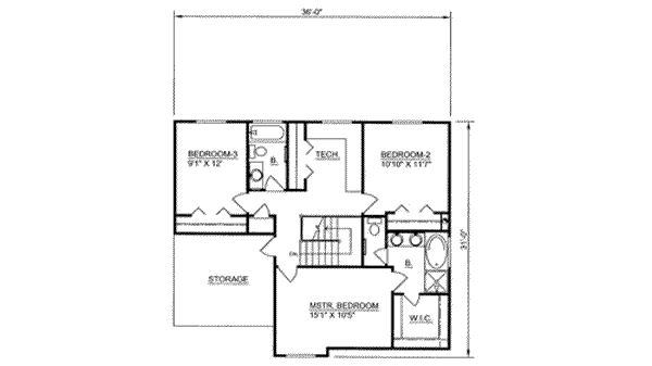 upper floor house blueprint