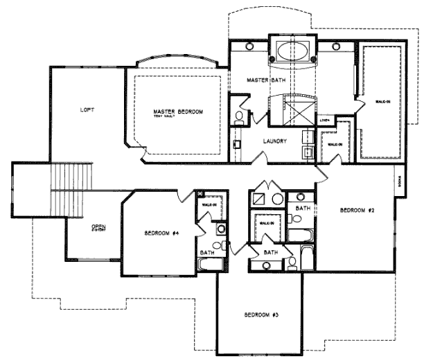 upper floor house blueprint