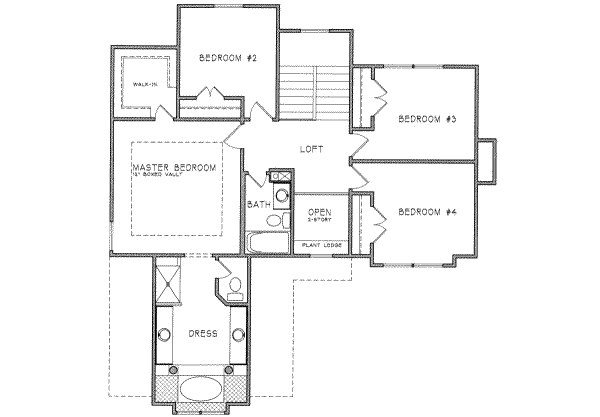 upper floor house blueprint